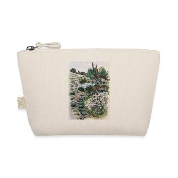 Paysage avec sentier naturel et fleurs sauvages - Trousse biologique - nature - Devant