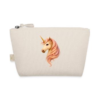Traumhaftes Einhorn – Fantasy Pastellzauber - Bio-Täschchen - Natur - Vorne