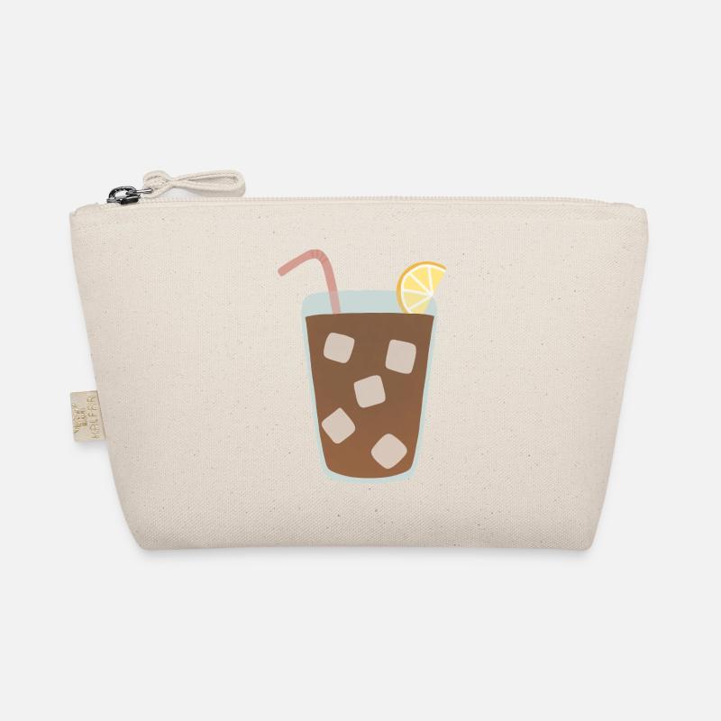 Lemon Iced Tea Glass Illustration Organic Pouch