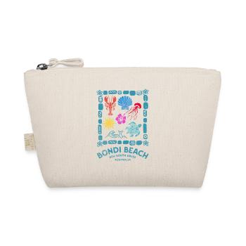 Bondi Beach Pattern Australia - Organic Pouch - nature - Front