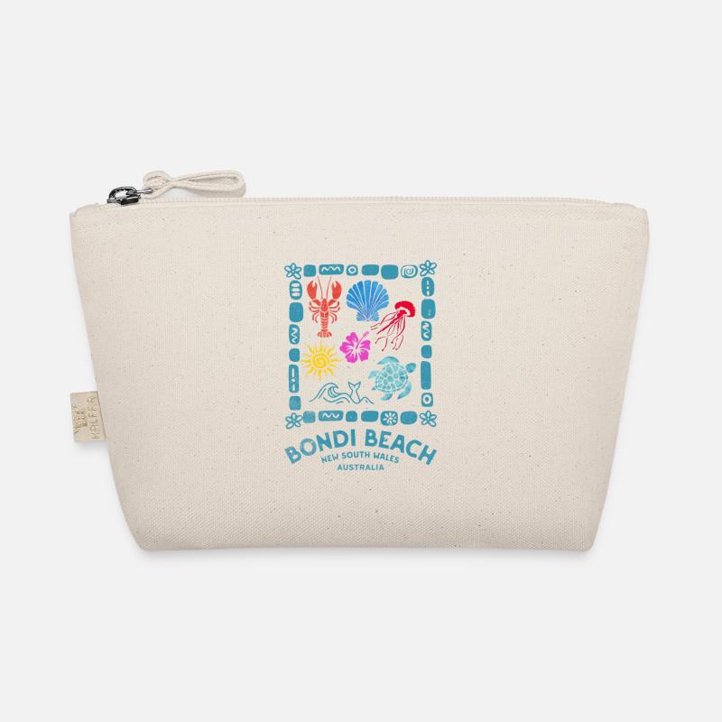 Bondi Beach Pattern Australia Organic Pouch