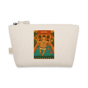 balcony vacationer jumping by the pool - Organic Pouch - nature - Front