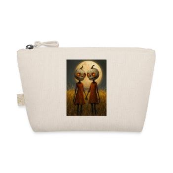 Moonlit Pumpkin Twins - Organic Pouch - nature - Front