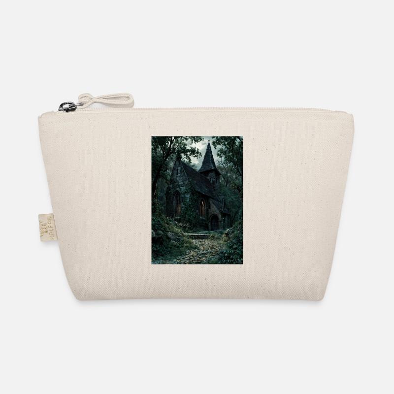 Moonlit Forest Chapel Organic Pouch