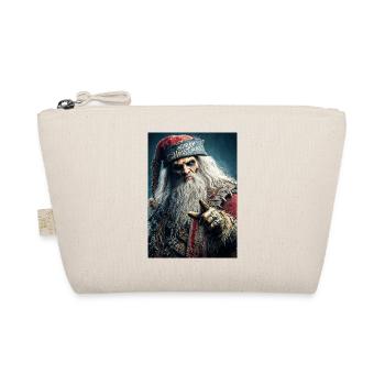 Scary Christmas Krampus Santa - Organic Pouch - nature - Front