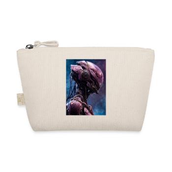 Pink Neon Mech Portrait - Organic Pouch - nature - Front