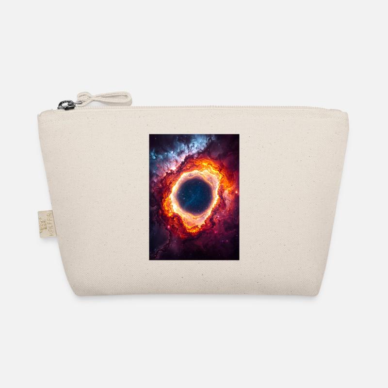 Celestial Ring Nebula Glow Organic Pouch