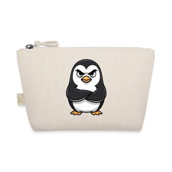 Mürrischer Pinguin Cartoon wütend genervt Arme  - Trousse biologique - nature - Devant