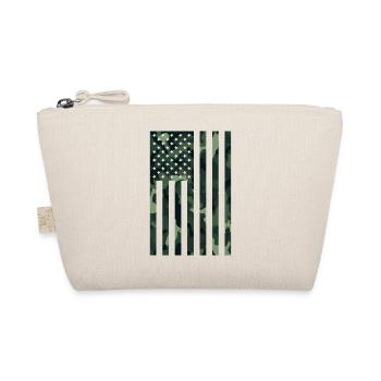 Urban Tarnstreifen  Camo Amerika USA Flagge - Bio-Täschchen - Natur - Vorne