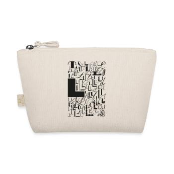 Typo L – Letter Design for Font Lovers - Organic Pouch - nature - Front