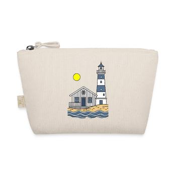 Lighthouse and Beach House by the Sea - Organic Pouch - nature - Front