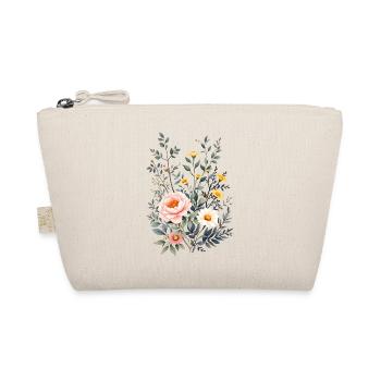 Boho Flowers – Blooming Harmony - Organic Pouch - nature - Front