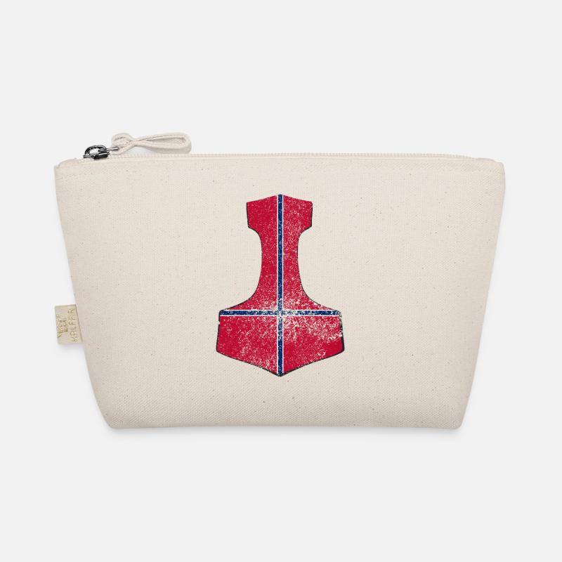 Thorhammer Norwegen – Wikinger & Nordic Design Bio-Täschchen