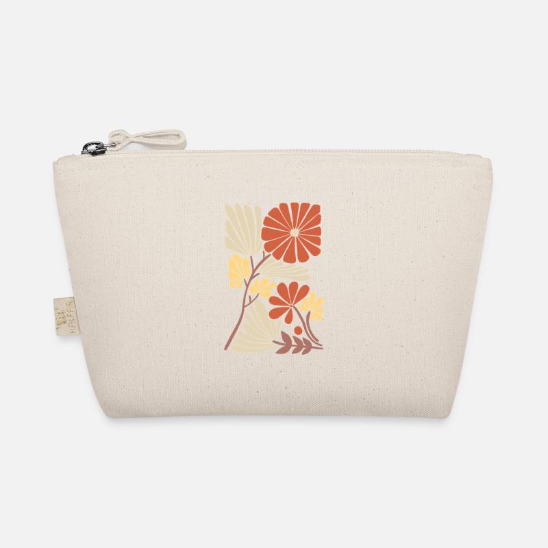 Boho Floral Pattern Organic Pouch