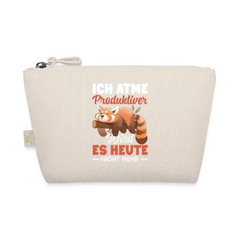 I'm breathing – it doesn't get any more productive today - Organic Pouch - nature - Front