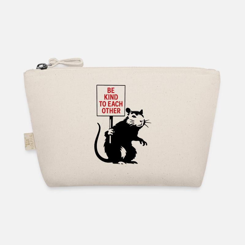 Be kind to each other Rat Organic Pouch