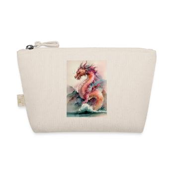 Fancy Watercolor Dragon Marine - Organic Pouch - nature - Front