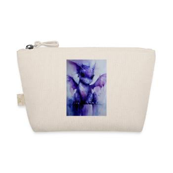 Dragon violet aquarelle - Trousse biologique - nature - Devant
