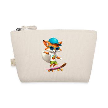 Fox Skateboarder Taco - Organic Pouch - nature - Front