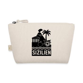 Sicily Silhouette - Organic Pouch - nature - Front