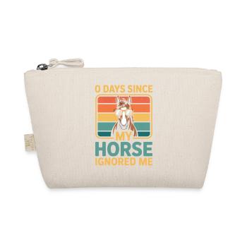 0 Days Since My Horse Ignored Me Horse Farmer - Organic Pouch - nature - Front