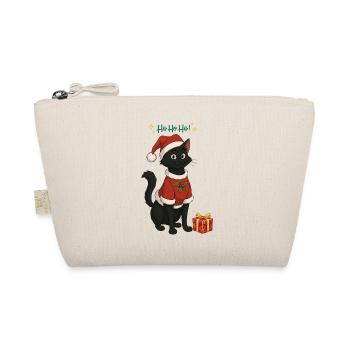 HoHoHo!! chat noir - Trousse biologique - nature - Devant