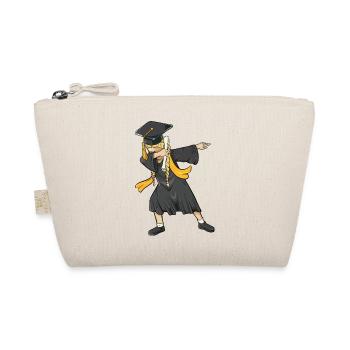 Dabbing White Girl Abschlussklasse 2026 Grad Geschenk - Bio-Täschchen - Natur - Vorne