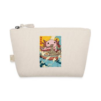 Axolotl isst Ramen Nudeln - Bio-Täschchen - Natur - Vorne