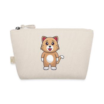 Cartoon cat - Organic Pouch - nature - Front