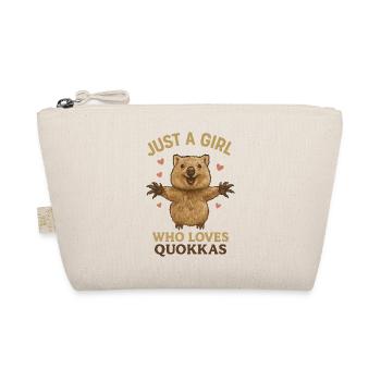 Juste une fille qui aime les quokkas - Trousse biologique - nature - Devant