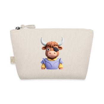 PIRATE BULL – Baby & Kinder - Bio-Täschchen - Natur - Vorne
