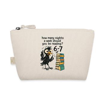 Six Seven Meme 6 7 Raven Books 67 Humor - Organic Pouch - nature - Front