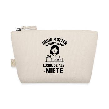 losbude deine mutter witz - Bio-Täschchen - Natur - Vorne