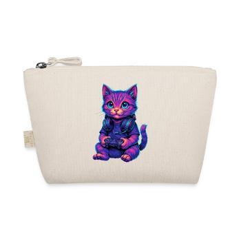 Cat Gaming Gamer Gaming Gaming Video Games - Organic Pouch - nature - Front