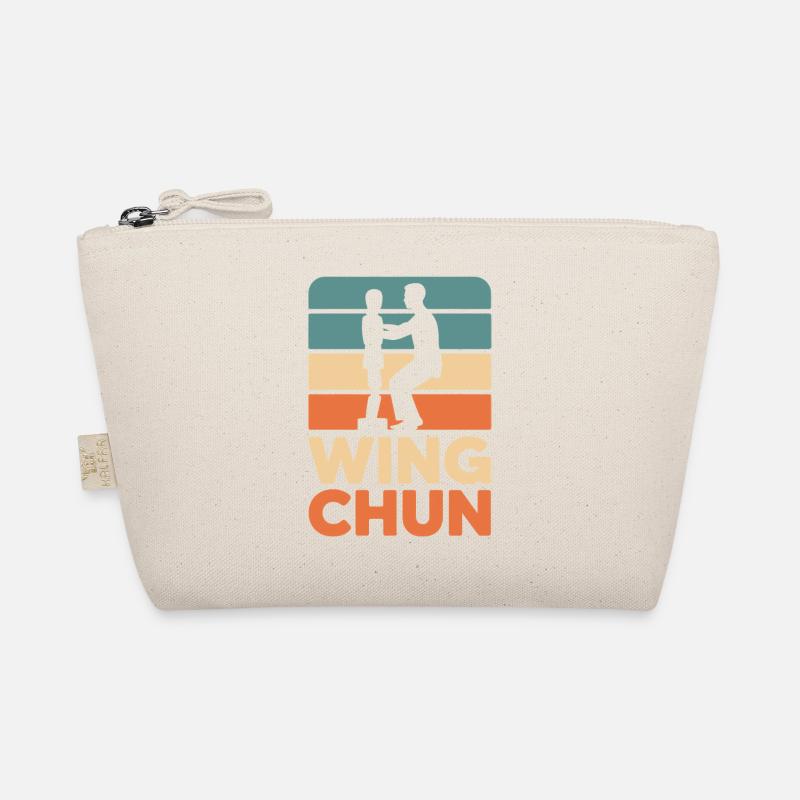 Wing Chun Retro-Silhouette Bio-Täschchen