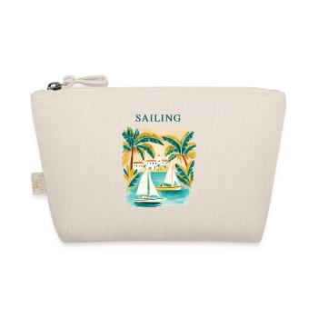 Tropical sailing dream at the harbor - Organic Pouch - nature - Front