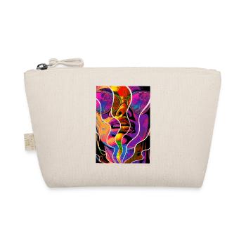 Woman Sunglasses Art Fashion Modern Trend Colorful - Organic Pouch - nature - Front