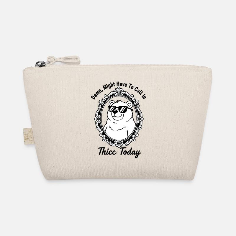 Chill Bear in Ornate Frame Organic Pouch
