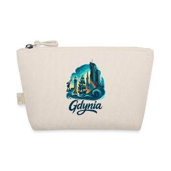 Gdynia Poland Polska White Port City Gift - Organic Pouch - nature - Front