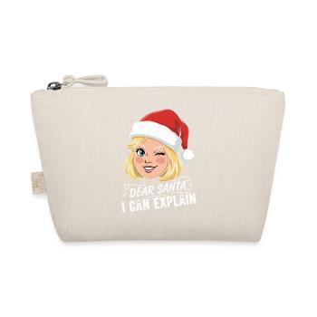 Lieber Weihnachtsmann, ich kann Cartoon erklären - Bio-Täschchen - Natur - Vorne