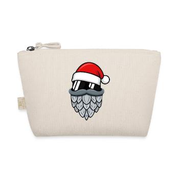 Père Noël cool avec barbe houblonnée et lunettes - Trousse biologique - nature - Devant