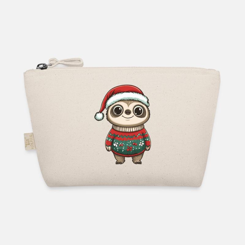 Faultier Weihnachten Xmas Bio-Täschchen