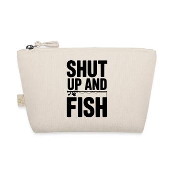 Halt den Mund und fisch - Bio-Täschchen - Natur - Vorne