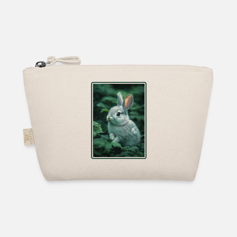 Hasen Hase - Bio-Täschchen - Natur