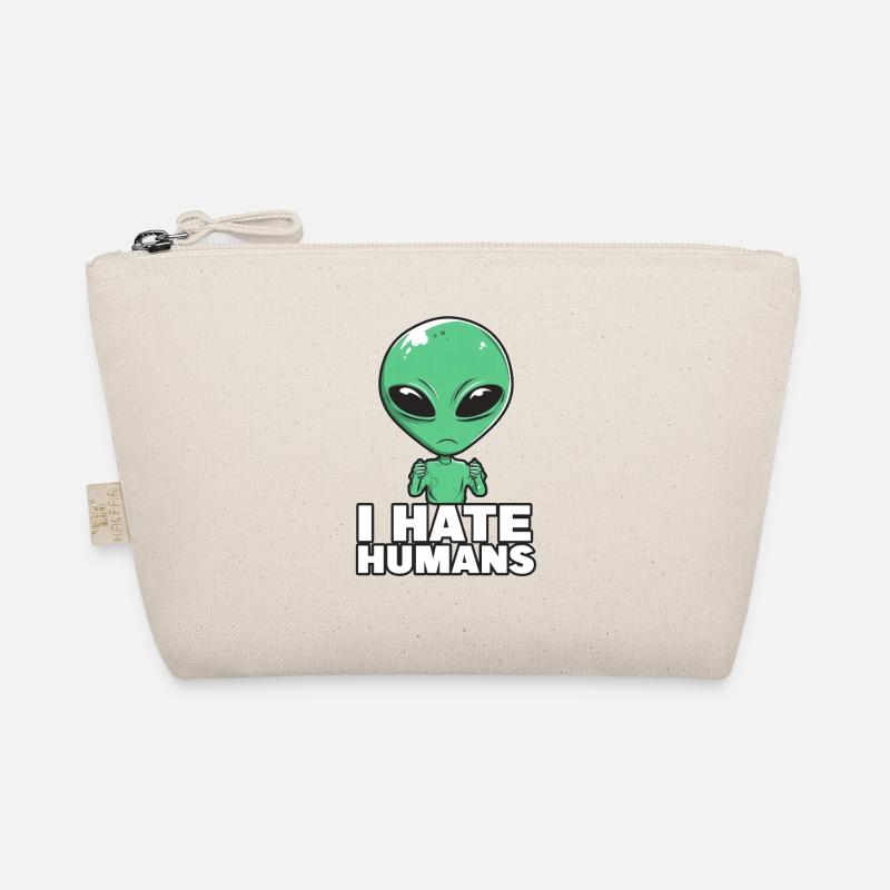 Alien I Hate Humans Bio-Täschchen