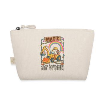 Magic At Work Unicorn Excavator - Organic Pouch - nature - Front