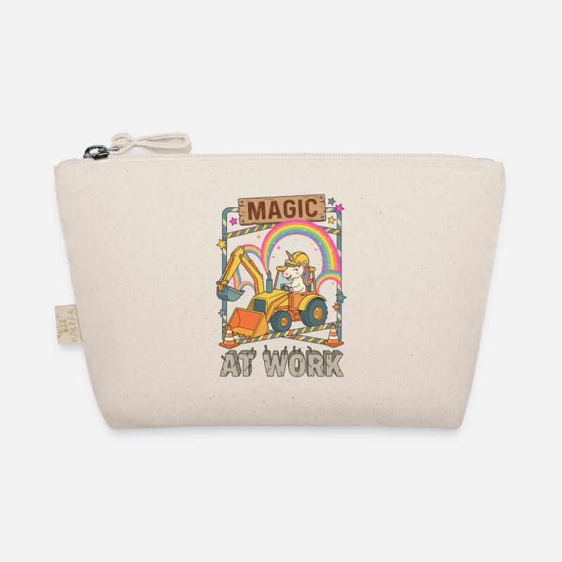 Magic At Work Unicorn Excavator Organic Pouch