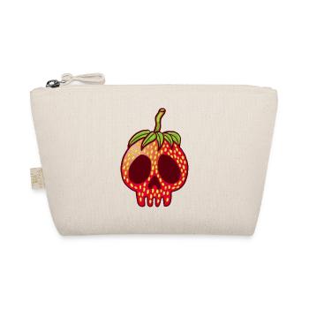Strawberry Skull - Organic Pouch - nature - Front