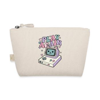Play Again Cat Retro - Organic Pouch - nature - Front
