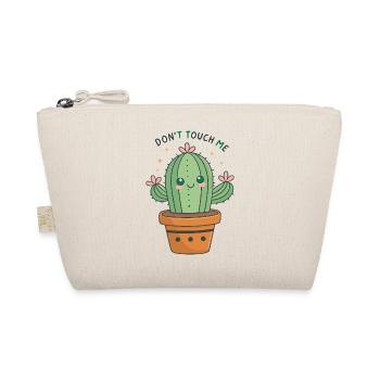 Kawaii Cactus: Don't Touch Me - Organic Pouch - nature - Front